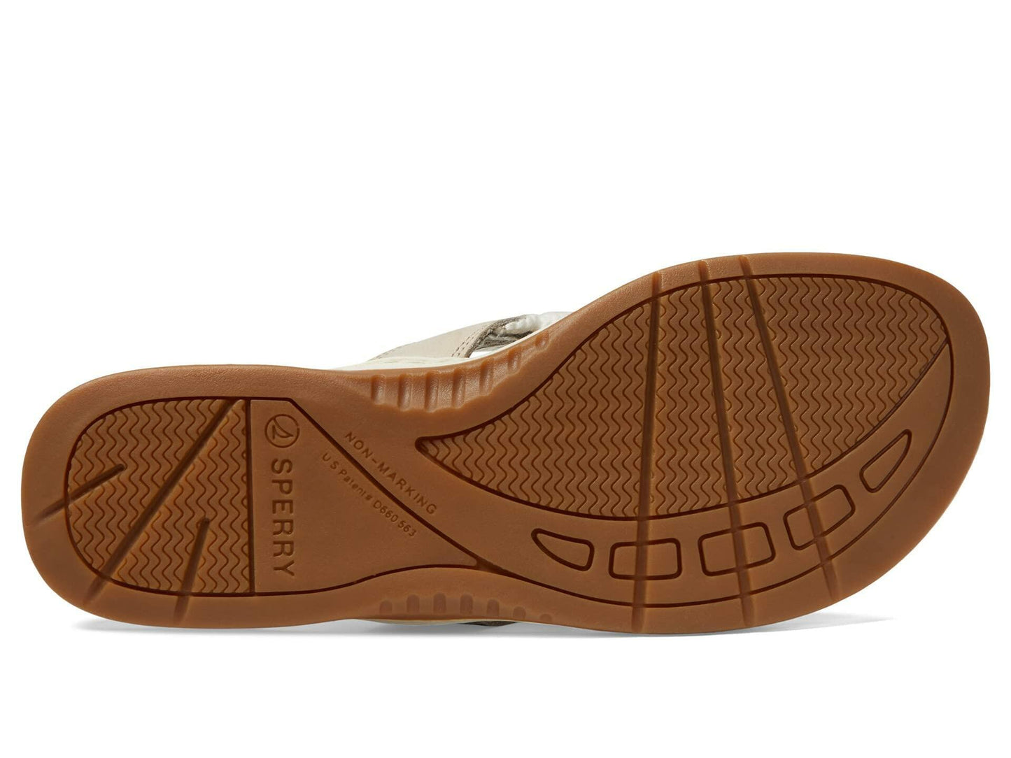 Sperry Ladies Footwear Women's Parrotfish Flip-Flop, Off White, 5.5