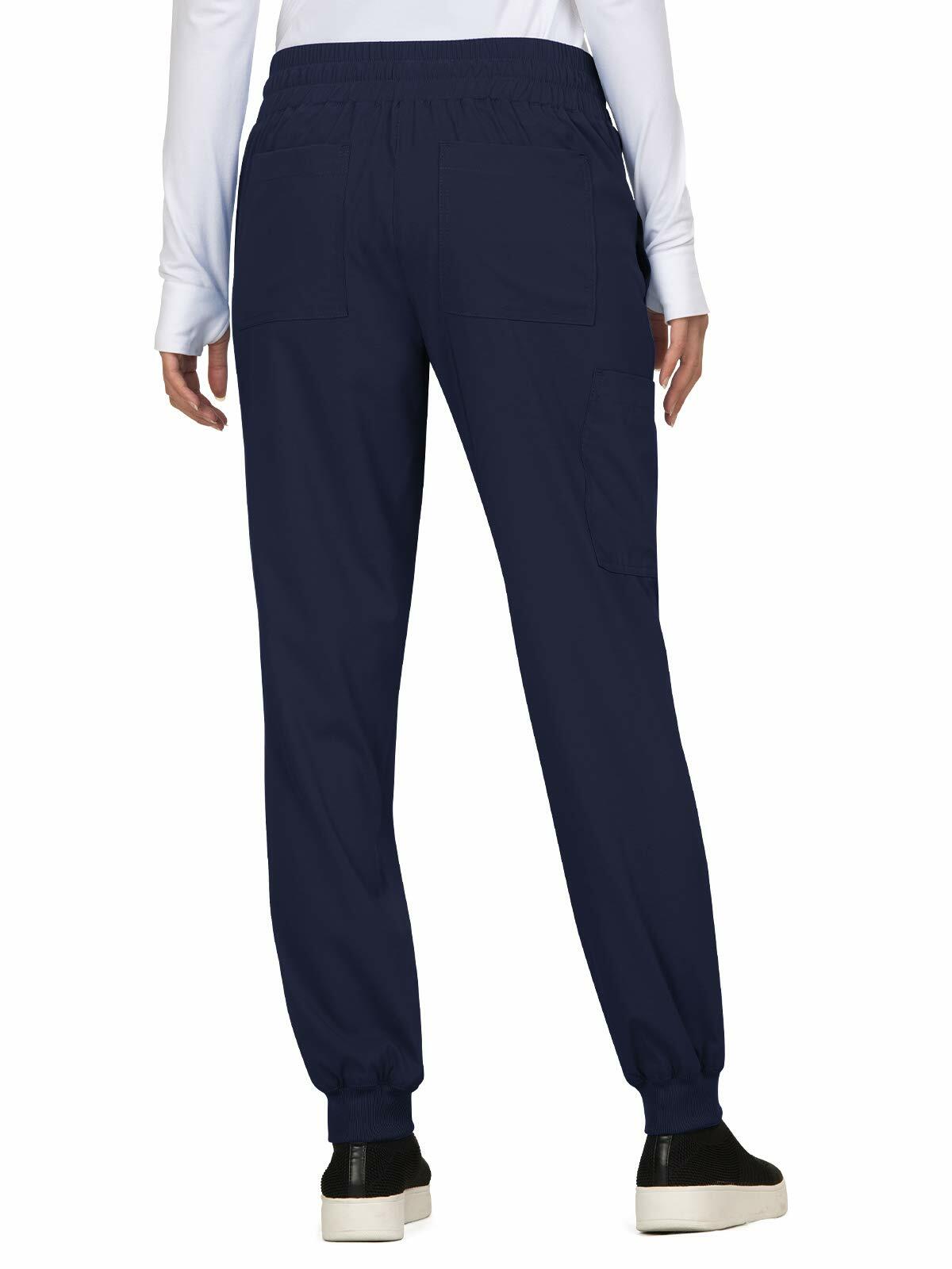 KOI Basics Women's 741 Gemma Jogger Pant (Navy, Large Petite)