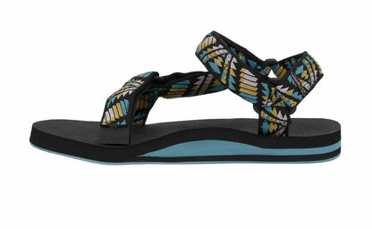 CUSHIONAIRE Women's Summer Sport Mat Sandal With +Comfort Black Multi, 7