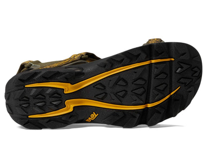 Teva Boy's Tanza Sandal, Lava Olive, 4 Big Kid