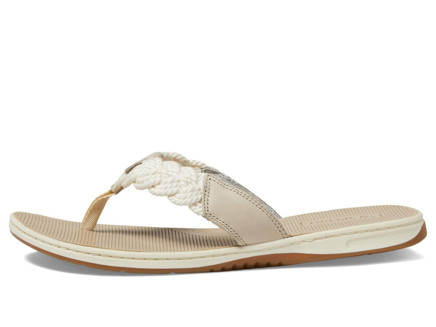 Sperry Ladies Footwear Women's Parrotfish Flip-Flop, Off White, 5.5