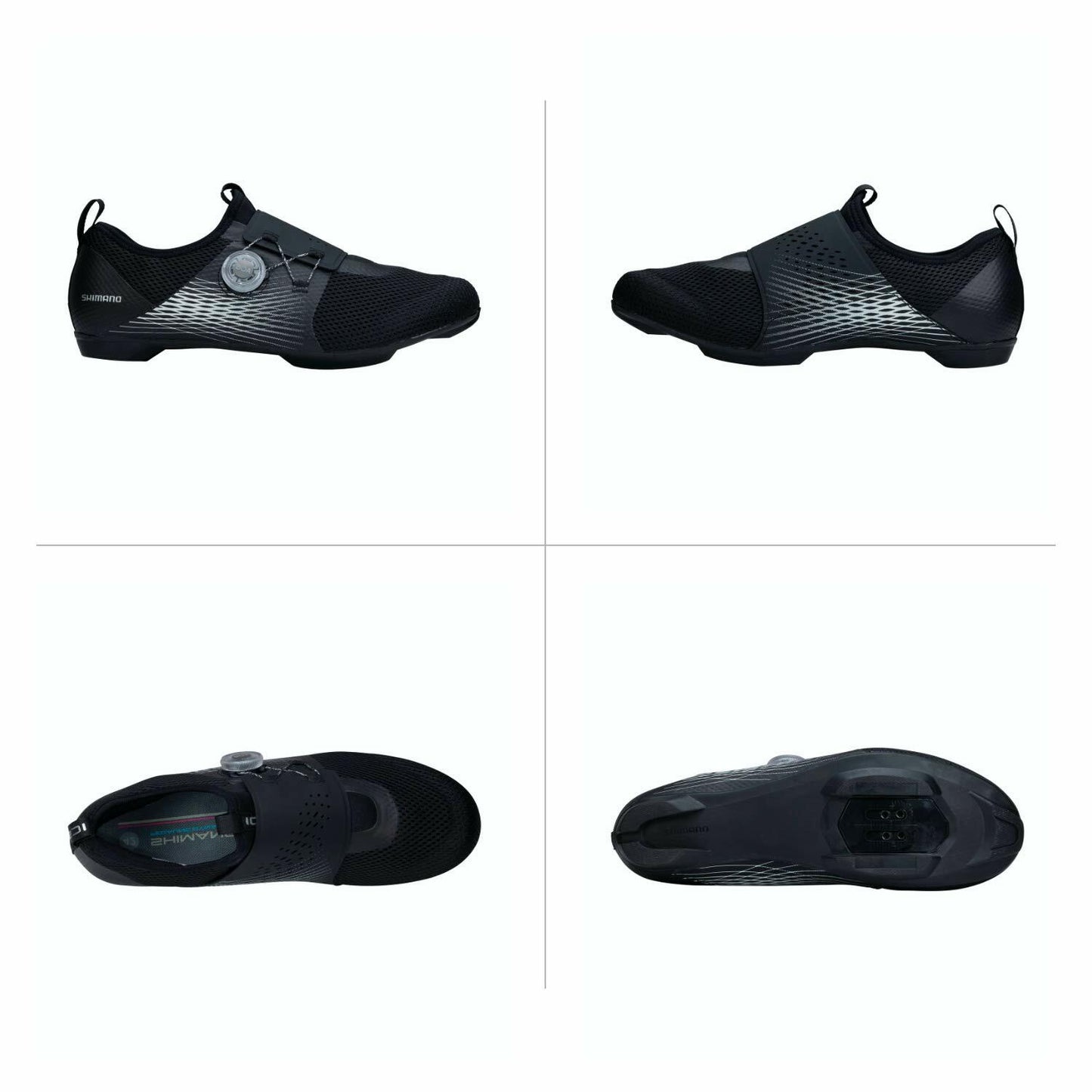 SHIMANO SH-IC500W Women's High Performance Indoor Cycling Shoe, Black, 7 (EU 39)