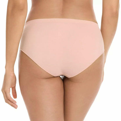 PUMA Women's Seamless Bikini Underwear, Microfiber, Tag-Free, 4-Pack (US, Alpha, Large, Regular, Regular, Pink/Blue/Black/Gray)