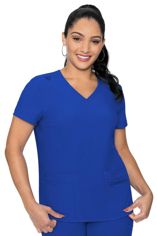 Med Couture Women's Energy Collection Knit Back Top, Pewter, X-Large
