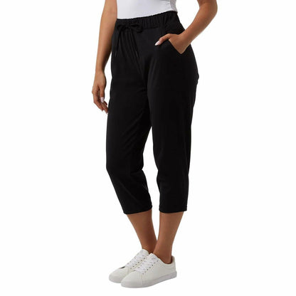 32 Degrees Women Nylon Lux Capri (US, Alpha, X-Large, Regular, Regular, Black)