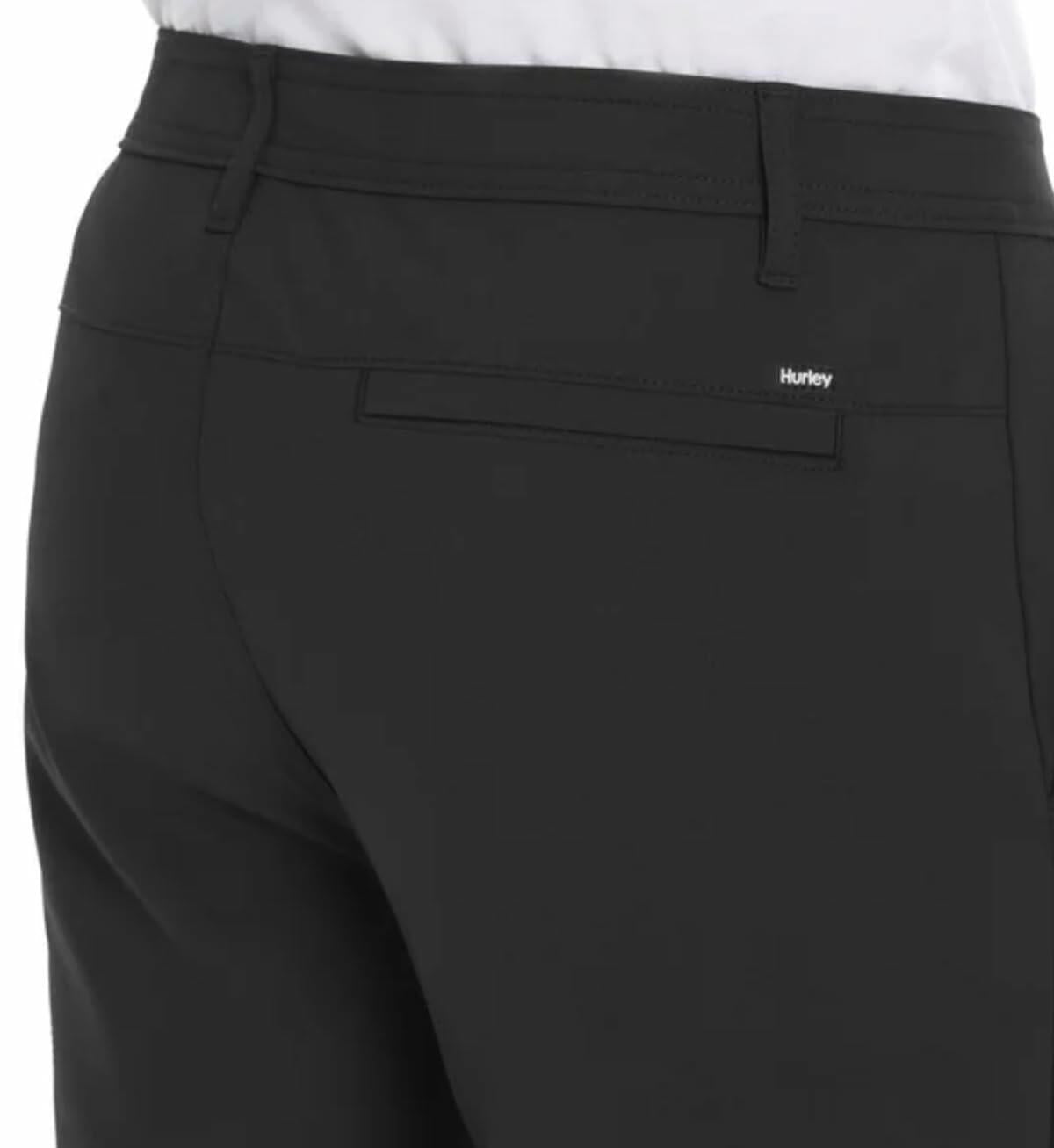 Hurley Men's Water Repellent Hybrid Performance Stretch Pant (US, Waist Inseam, 32, 32, Regular, Regular, Black)