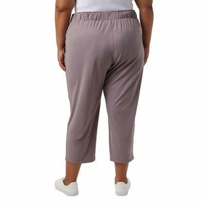 32 Degrees Women Nylon Lux Capri (US, Alpha, Large, Regular, Regular, Purple)