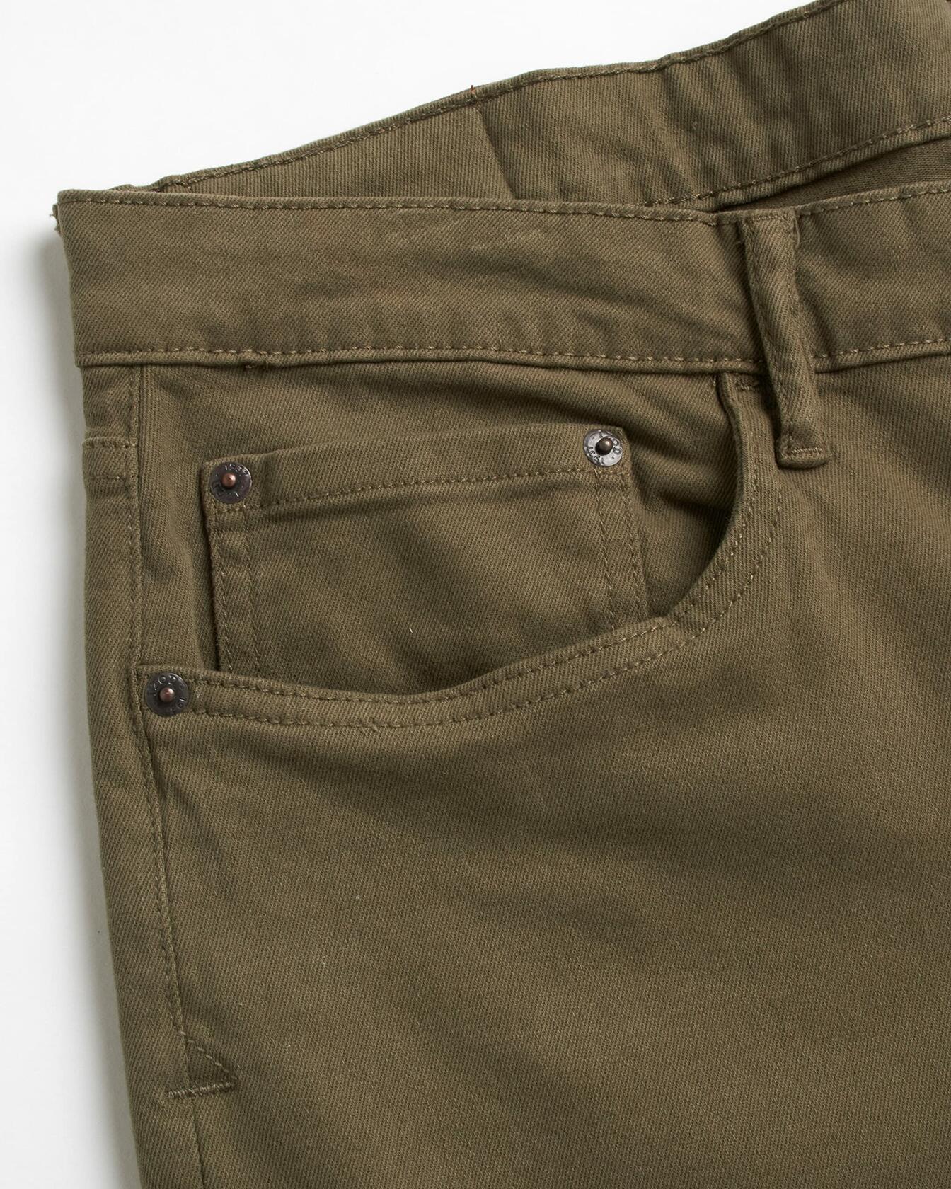 IZOD Men's Relaxed Fit Jeans - Classic 5-Pocket Comfort Stretch Denim - Straight Leg Casual Work Pants for Men, Size 36W x 32L, Smoky Olive