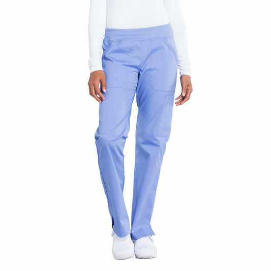 Workwear Professionals Scrubs for Women Pull-On Cargo Pant, Soft Stretch Plus Size WW170, 2XL, Ciel Blue