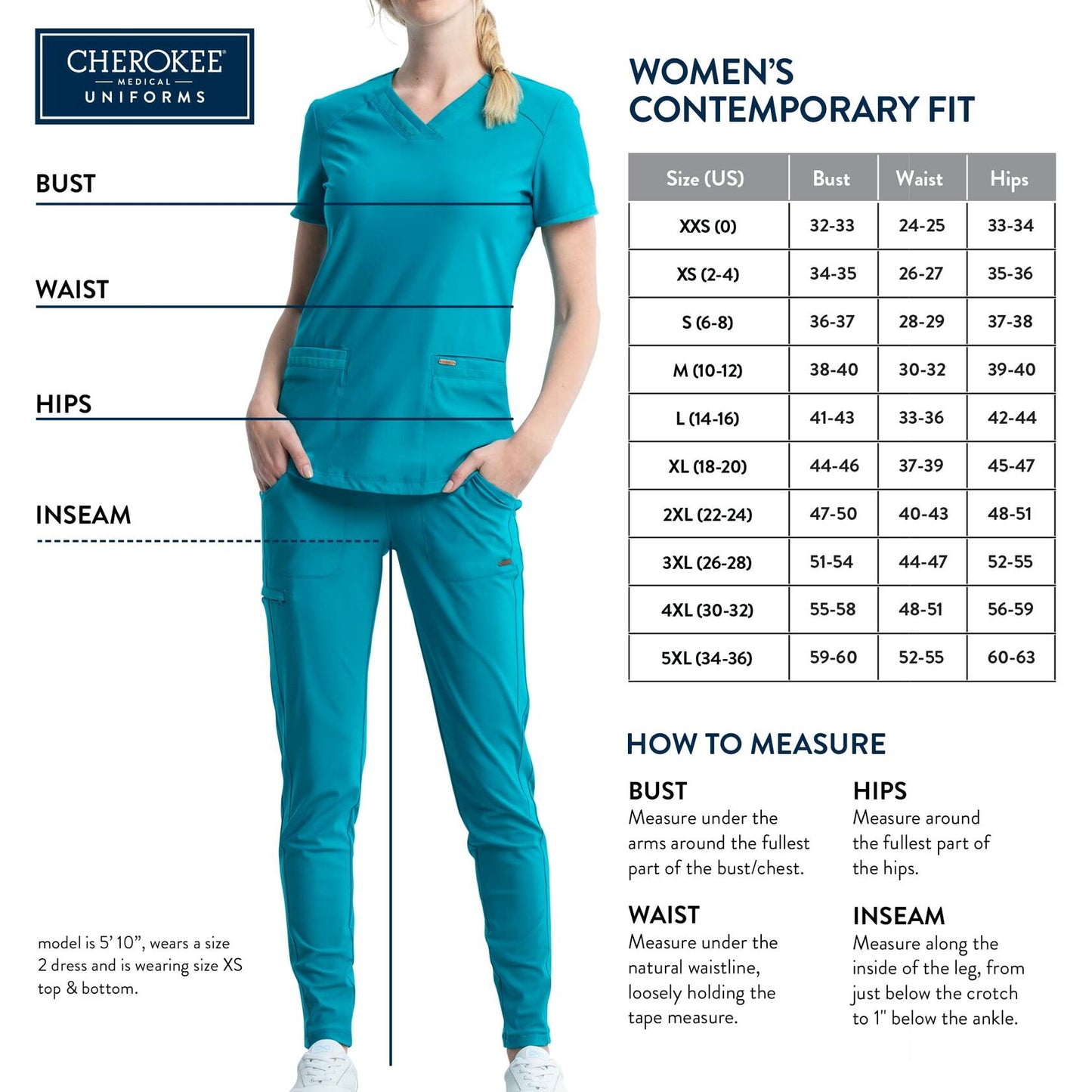 Cherokee Women's Luxe Sport Mid Rise Straight Leg Pull-on Pant, Royal, Small Tall