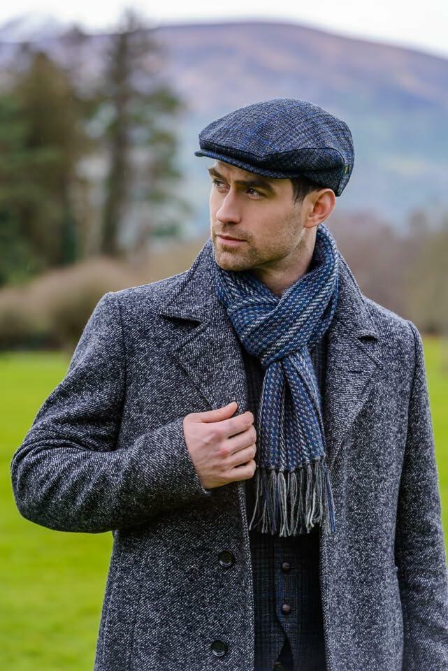 Mucros Weavers Irish Trinity Flat Cap for Men Newsboy Hat (X-Large, Color 434-1)