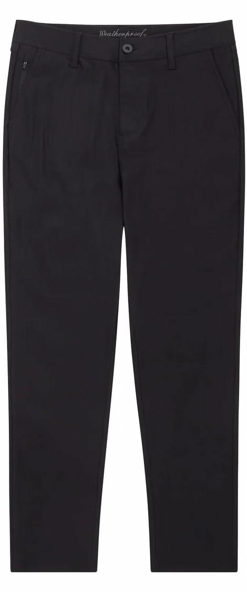 Weatherproof Vintage Men's Hybrid Tech Pant (US, Waist Inseam, 32, 32, Regular, Regular, Black)