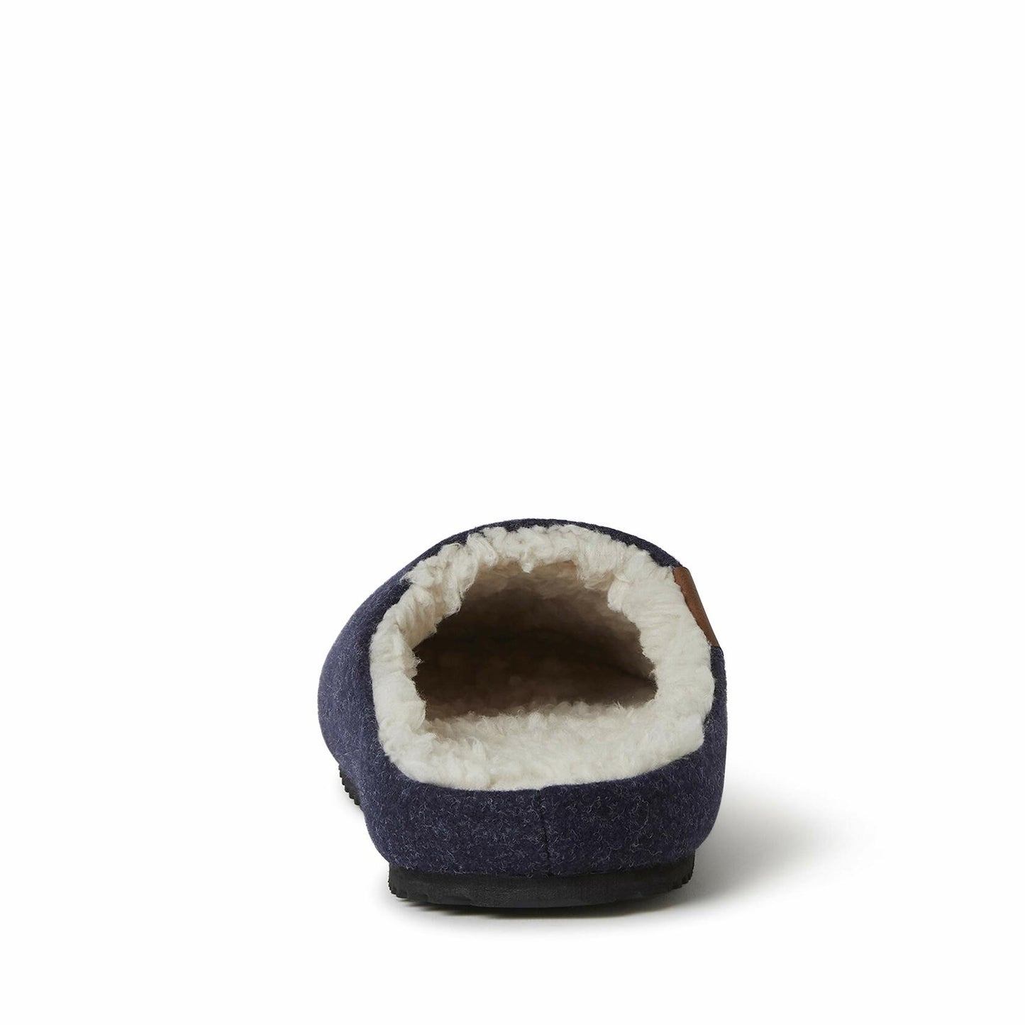 Dearfoams Men's Microwool Clog with Molded Footbed Slipper, Navy, Small