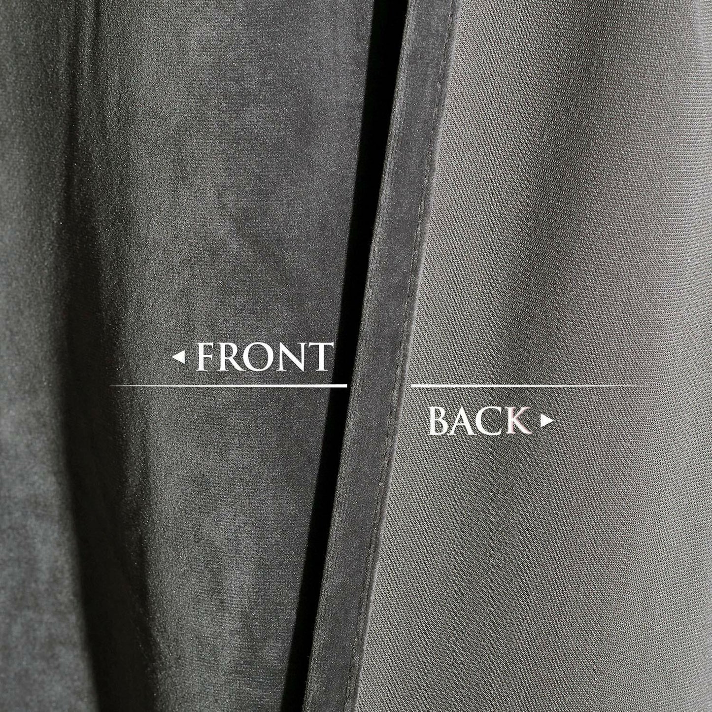 StangH Grey Velvet Curtains 84 inches Long - Soft Thick Velvet Blackout Window Drapes Thermal Insulated Window Treatment for Bedroom/Living Room/Dorm, W52 x L84 Per Panel, Set of 2