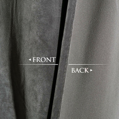 StangH Grey Velvet Curtains 84 inches Long - Soft Thick Velvet Blackout Window Drapes Thermal Insulated Window Treatment for Bedroom/Living Room/Dorm, W52 x L84 Per Panel, Set of 2