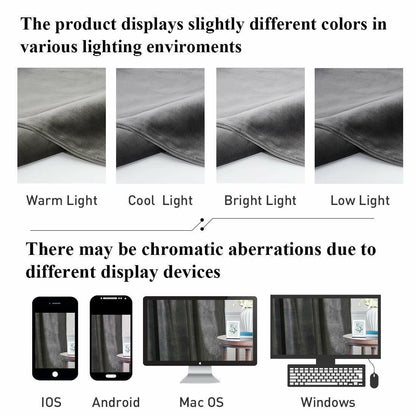 StangH Grey Velvet Curtains 84 inches Long - Soft Thick Velvet Blackout Window Drapes Thermal Insulated Window Treatment for Bedroom/Living Room/Dorm, W52 x L84 Per Panel, Set of 2