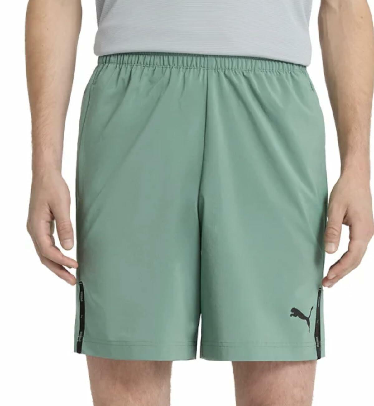 PUMA Men's Lightweight Active Woven Short (US, Alpha, Medium, Regular, Regular, Green)