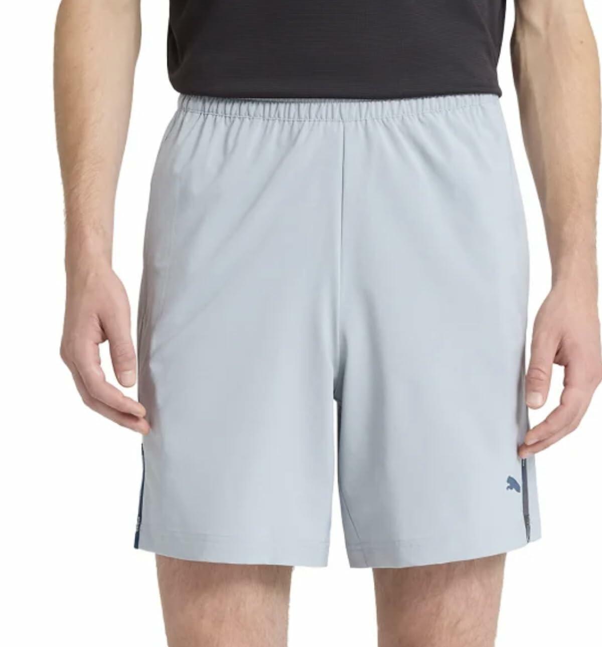 PUMA Men's Lightweight Active Woven Short (US, Alpha, XX-Large, Regular, Regular, Gray)