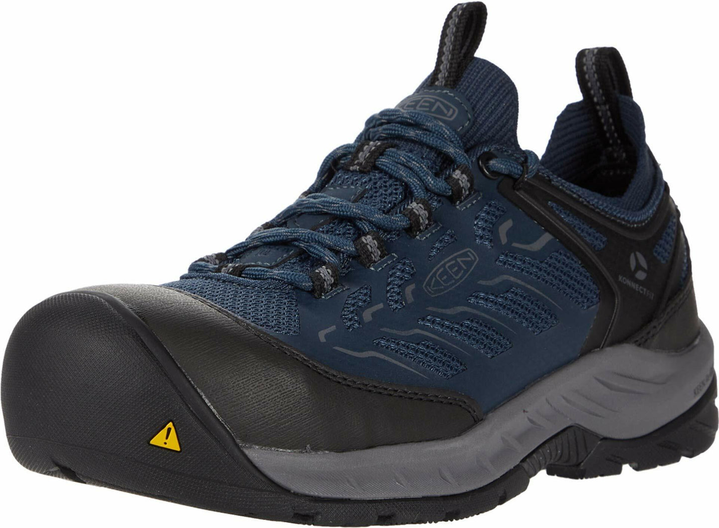KEEN Utility Women's Flint 2 Sport Low Composite Toe Work Shoe, Midnight Navy/Steel Grey, 9 Wide US