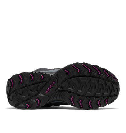 Columbia womens Crestwood Mid Waterproof Boot Hiking Shoe, Graphite/Bright Plum, 9 Wide US