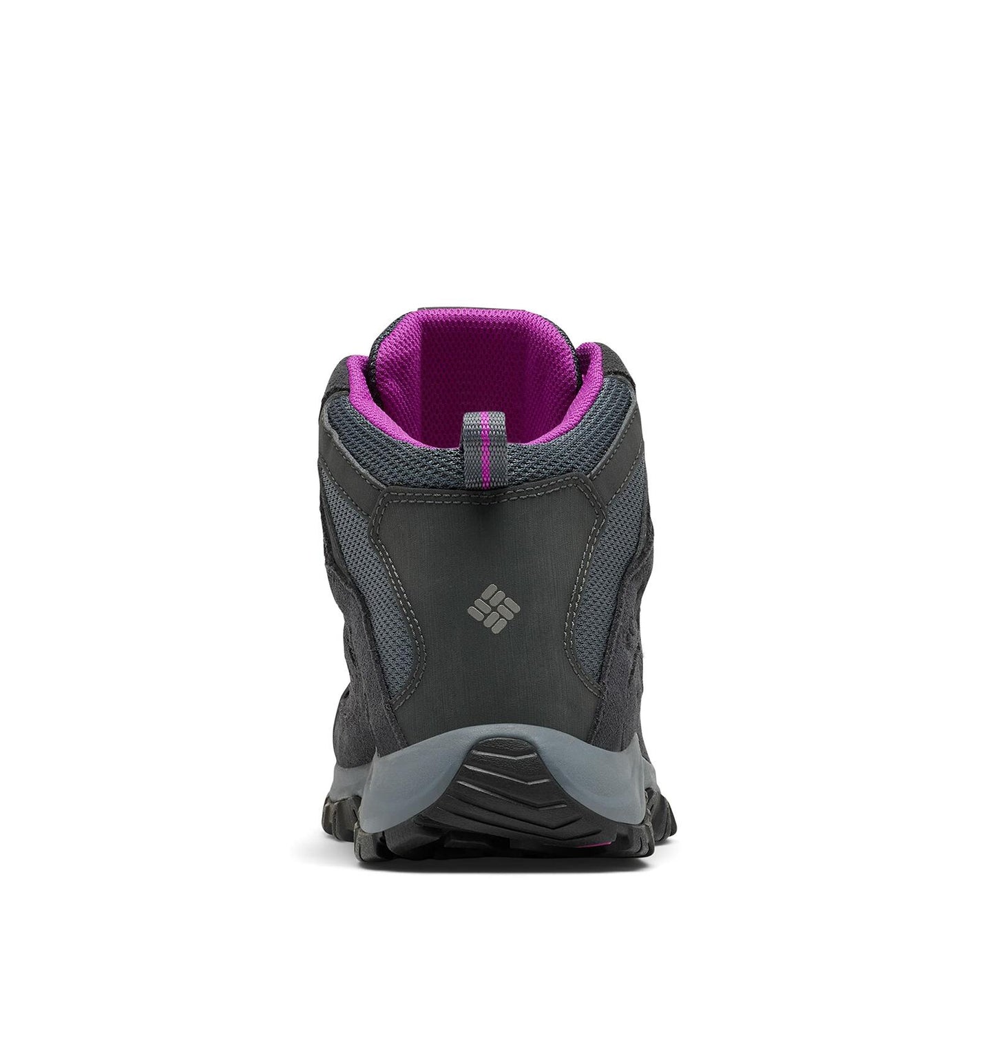 Columbia womens Crestwood Mid Waterproof Boot Hiking Shoe, Graphite/Bright Plum, 9 Wide US
