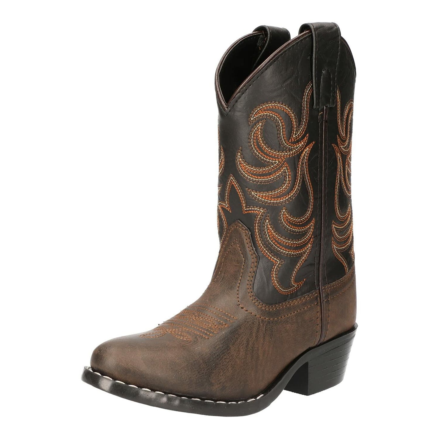 Smoky Mountain Children Boys Monterey Western Cowboy Boots Brown/Black, 10.5M