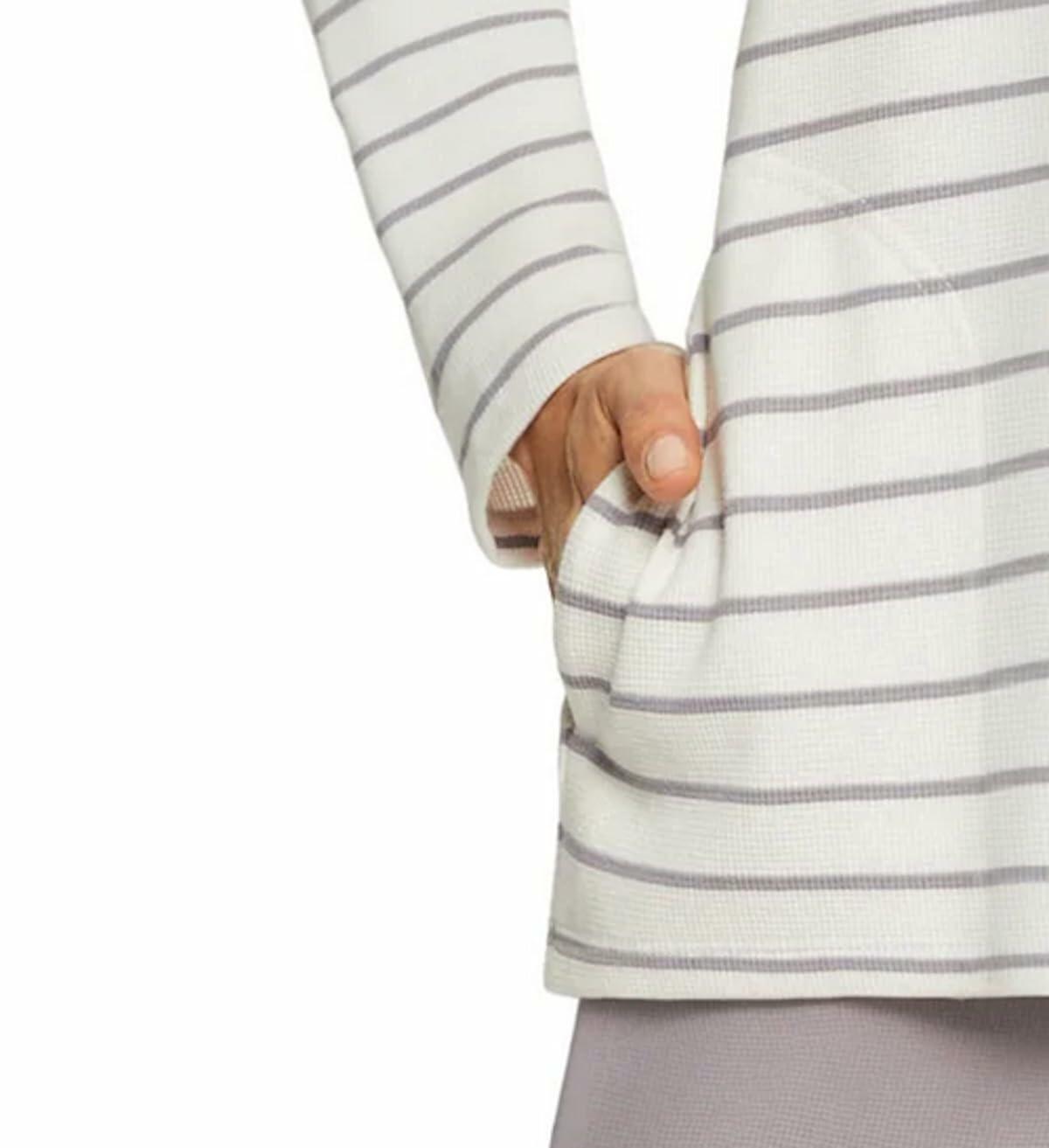 Max & Mia Women's 2 Piece Stripe Waffle Knit Lounge Set, Hoodie and Jogger (US, Alpha, X-Large, Regular, Regular, Dusty Plum (Purple))