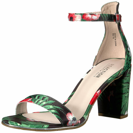 Kenneth Cole Reaction Women's Women's Lolita Heeled Sandal, Taupe Multi, 7.5