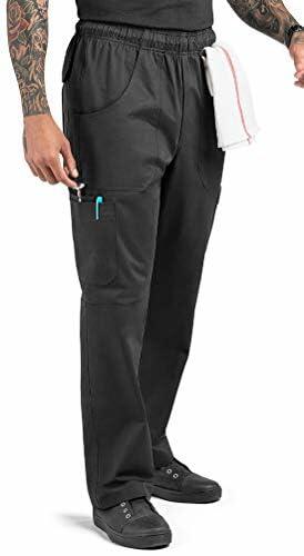 ChefUniforms.com Men's Cargo Utility Chef Pant (Black, 2X)