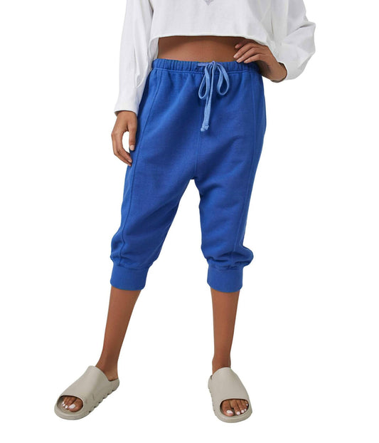 Free People Best of Cropped Joggers Blue Flame XS (Women's 0-2)