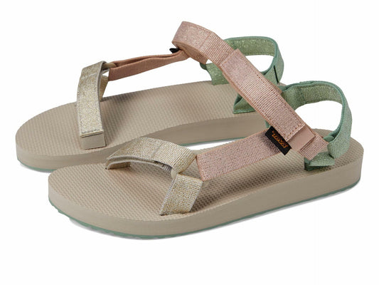 Teva Girls Original Universal Sandal, Metallic Clay Multi, 5 Little Kid
