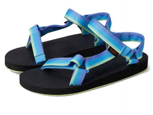 Teva Girls Original Universal Gradiate Sandal, Shadow Lime, 4 Little Kid