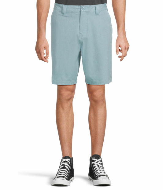 Quiksilver Men's Union Amphibian Hybrid 20 Inch Outseam Water Friendly Short, AIRY Blue Heather, 34