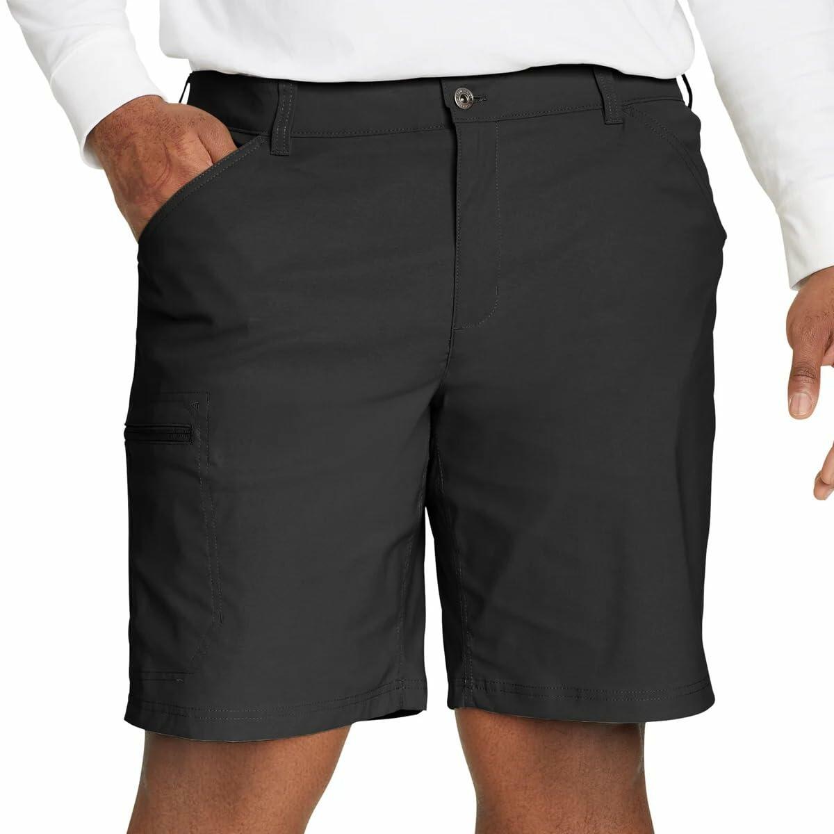 Eddie Bauer Men’s UPF 50+ Classic Fit Stretch Lightweight Tech Short (Black, 30)