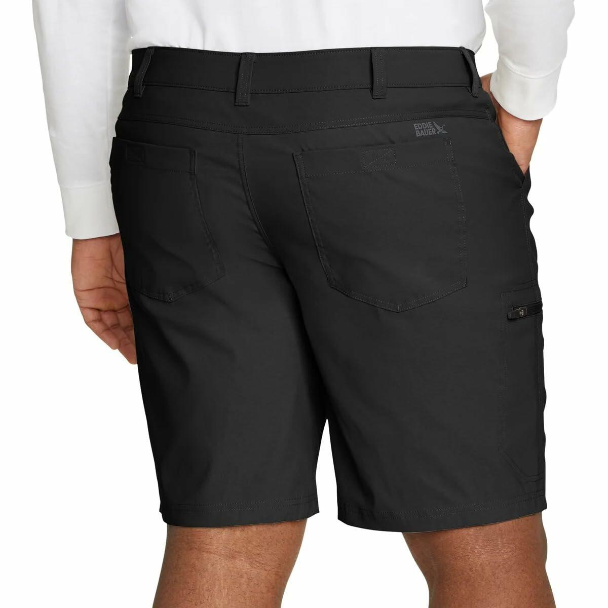 Eddie Bauer Men’s UPF 50+ Classic Fit Stretch Lightweight Tech Short (Black, 30)