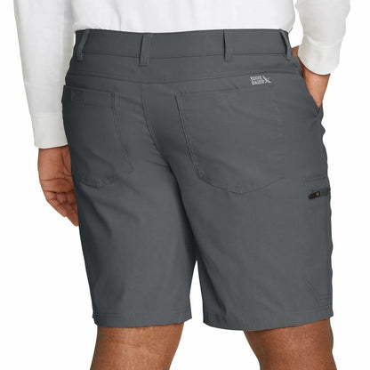 Eddie Bauer Men’s UPF 50+ Classic Fit Stretch Lightweight Tech Short (Gray, 36)
