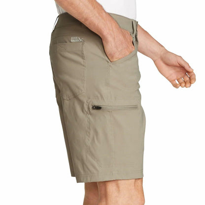 Eddie Bauer Men’s UPF 50+ Classic Fit Stretch Lightweight Tech Short (Tan, 30)