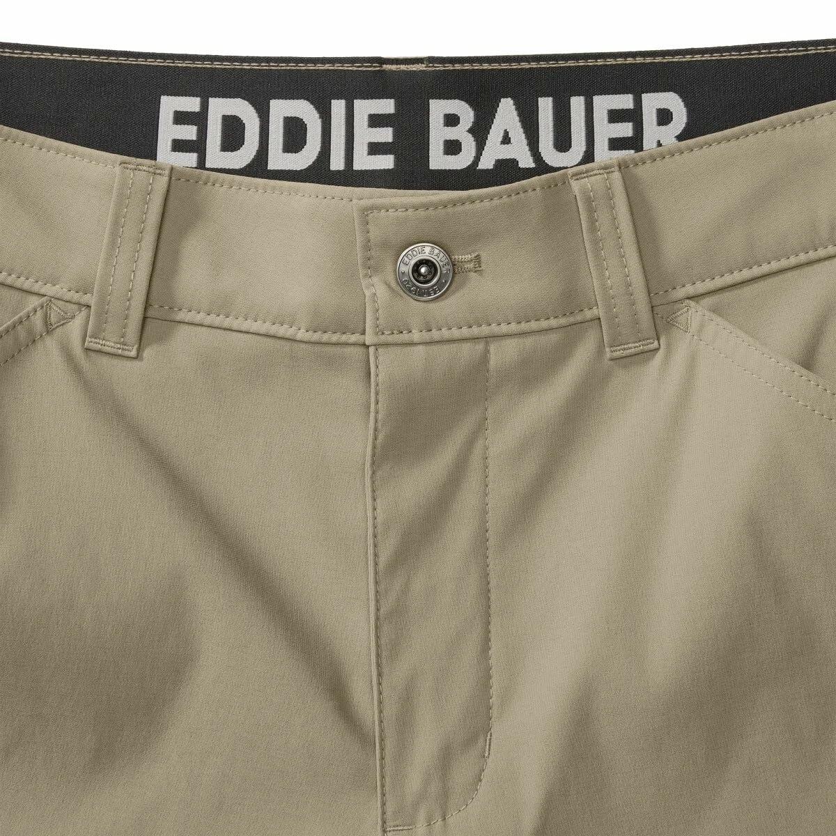 Eddie Bauer Men’s UPF 50+ Classic Fit Stretch Lightweight Tech Short (Tan, 30)