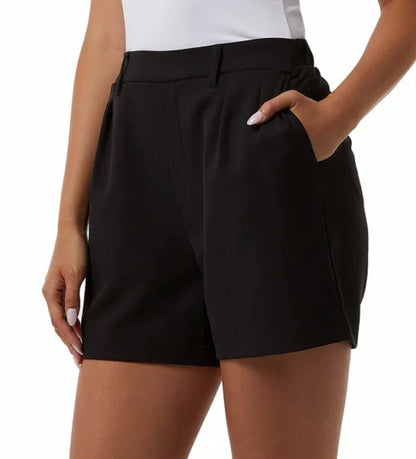 32 Degrees Women Pleated Short (US, Alpha, Small, Regular, Regular, Black)