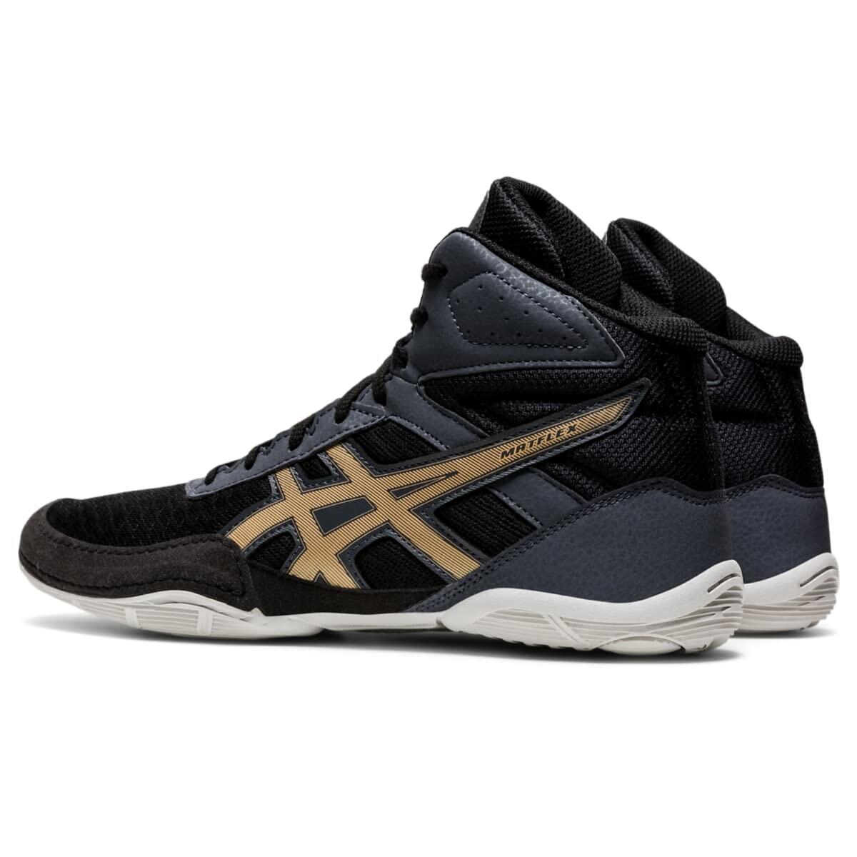 ASICS Men's Matflex 6 Wrestling Shoes, 6.5, White/DEEP Ocean