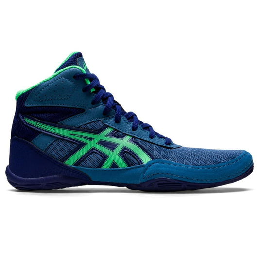 ASICS Kid's Matflex 6 Grade School Wrestling Shoes, K10, Azure/New Leaf