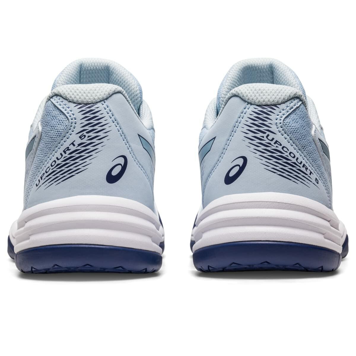 ASICS Women's Upcourt 5 Volleyball Shoes, 8.5, Sky/Indigo Blue