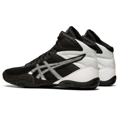 ASICS Men's Matflex 6 Wrestling Shoes, 15, Black/Silver