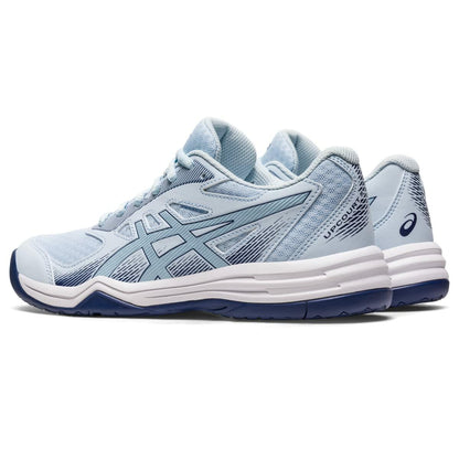 ASICS Women's Upcourt 5 Volleyball Shoes, 8.5, Sky/Indigo Blue