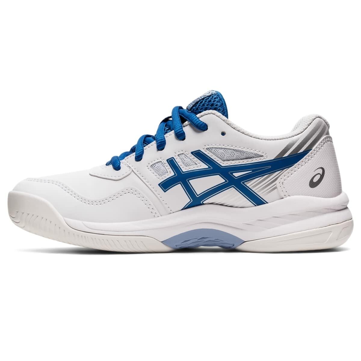 ASICS Boy's Gel-Game 8 GS (Little Kid/Big Kid) White/Lake Drive 2.5 Little Kid M