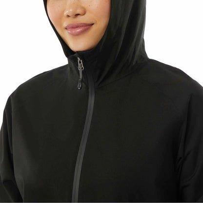 32 Degrees Unisex Rain Jacket, Black, Men's Medium/Women's Large