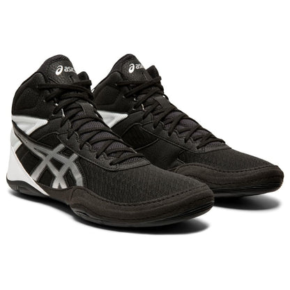 ASICS Men's Matflex 6 Wrestling Shoes, 15, Black/Silver