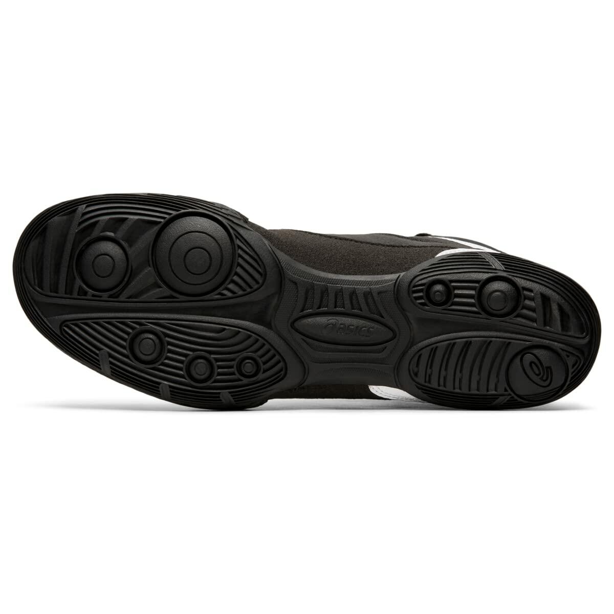 ASICS Men's Matflex 6 Wrestling Shoes, 15, Black/Silver