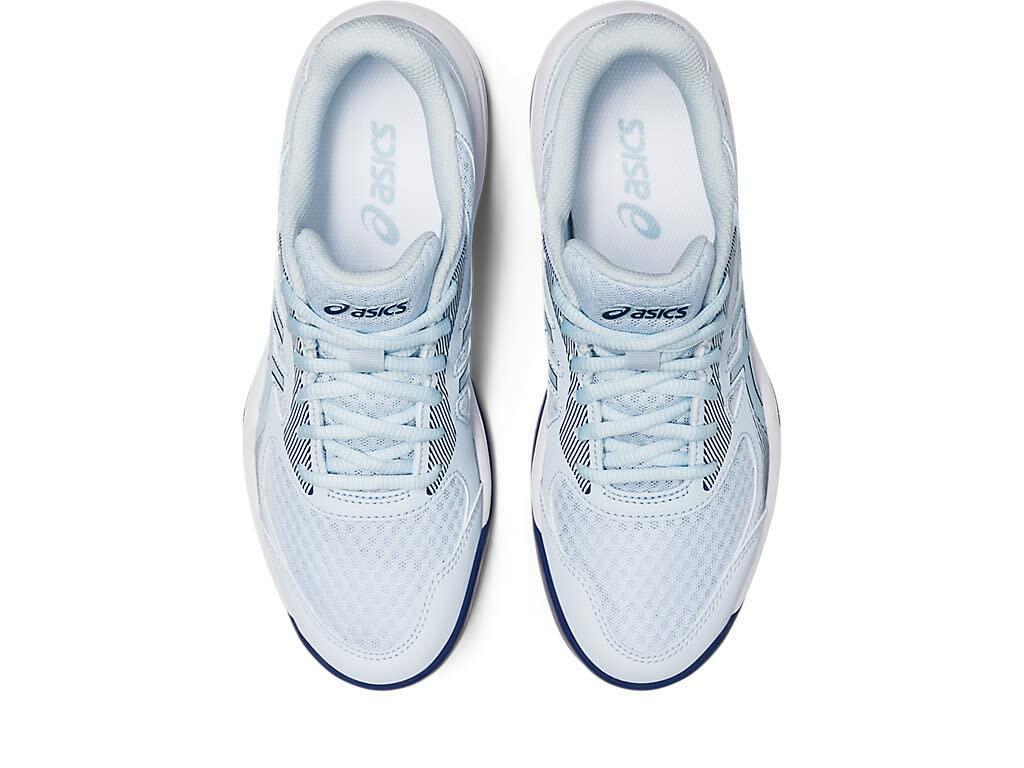 ASICS Women's Upcourt 5 Volleyball Shoes, 8.5, Sky/Indigo Blue