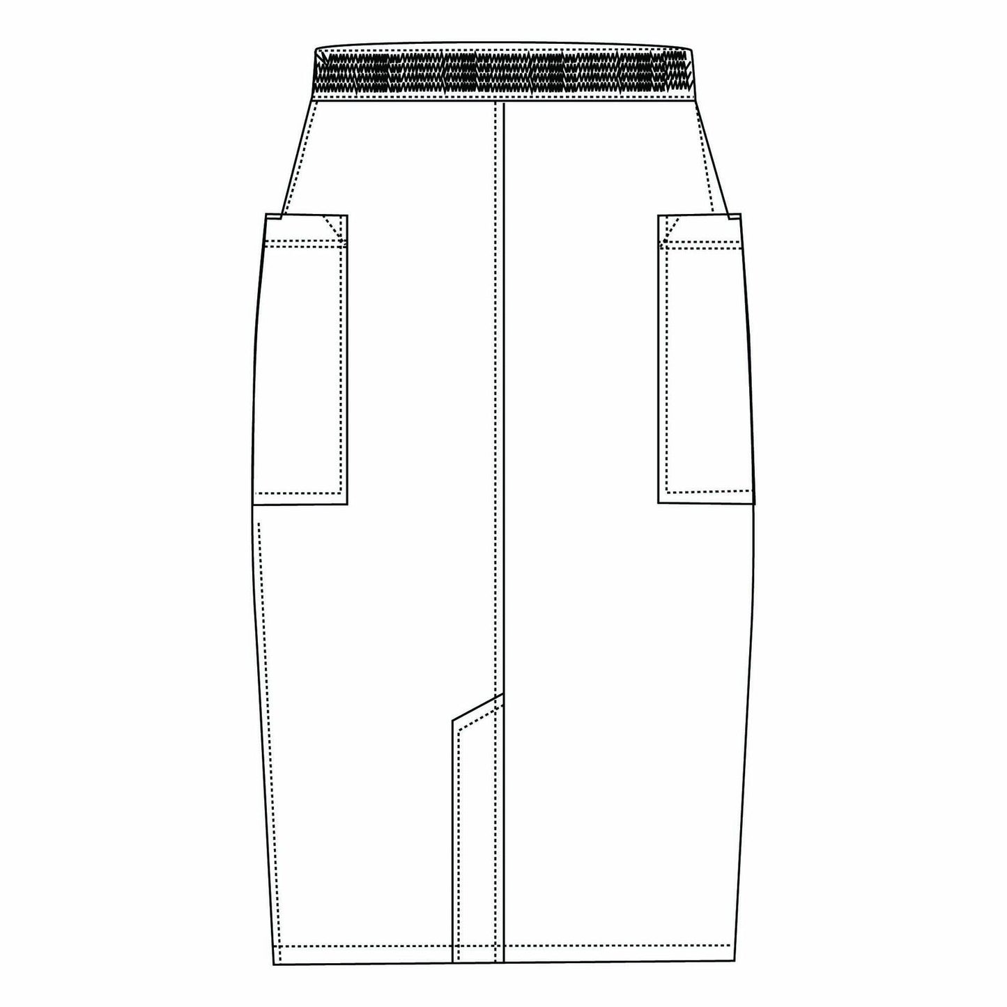 MAZEL UNIFORMS Womens A-LINE Scrub Skirt with Cargo Pockets and Elastic Waist Size X Large Ceil Blue